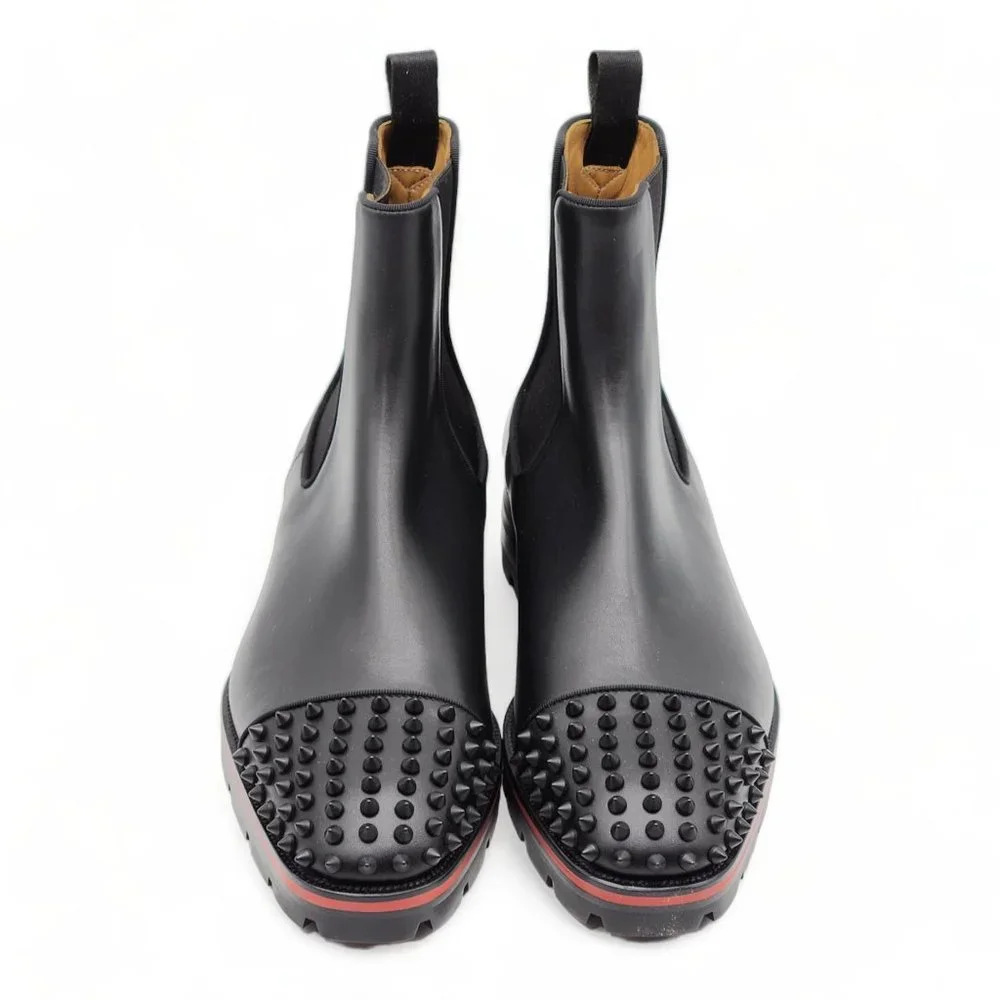 Christian Louboutin Melon Spikes Boots Calfskin 42.5 $1495 - Picture 4 of 9